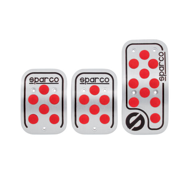 SPARCO PEDAL SET ALUMINUM/RED