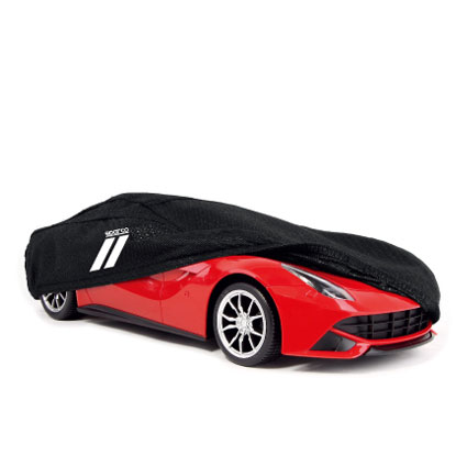 SPARCO CAR COVER NON-WOVEN BLACK LARGE