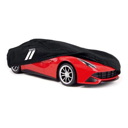 SPARCO CAR COVER NON-WOVEN BLACK XXL1
