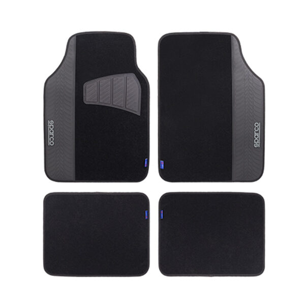 SPARCO UNIVERSAL 5PCS CAR MATS BLACK