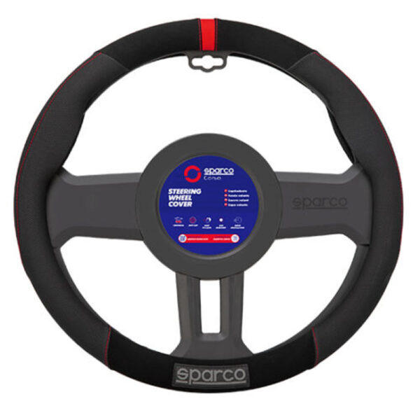 Sparco Steering Wheel Cover 38*8.2CM Red