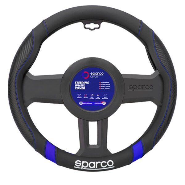 Sparco Steering Wheel Cover 38*8.2CM,Blue Stripes