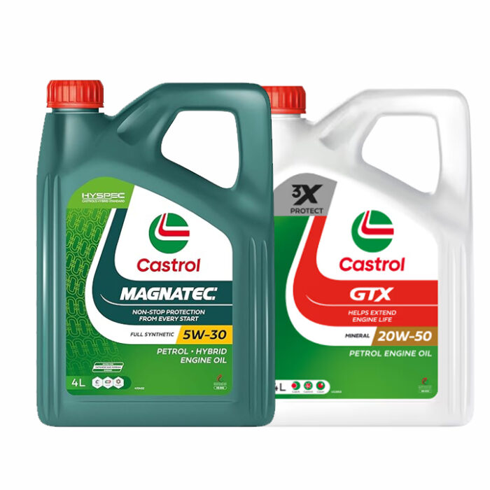 Castrol Hybrid GTX 20w50 4x4 & Magnatec 5w30